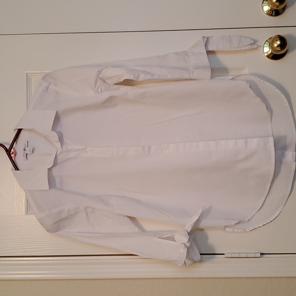 White button down tunic
